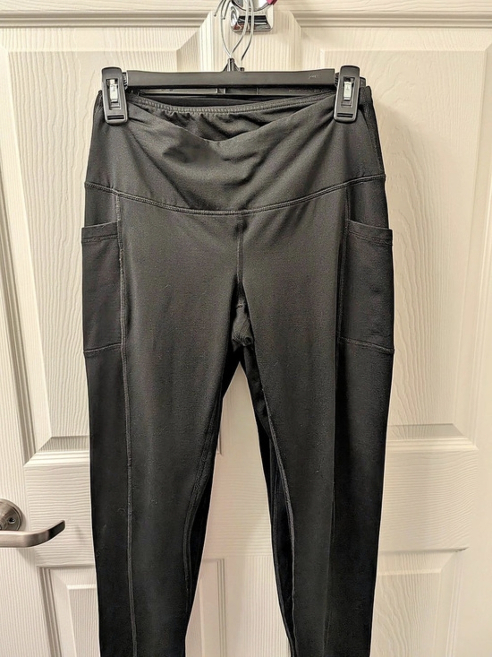 90 Degree by Reflex Cold Gear High Waist Fleece Lined Legging with Side Pockets